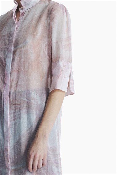 MINORU DRESS // pink quartz