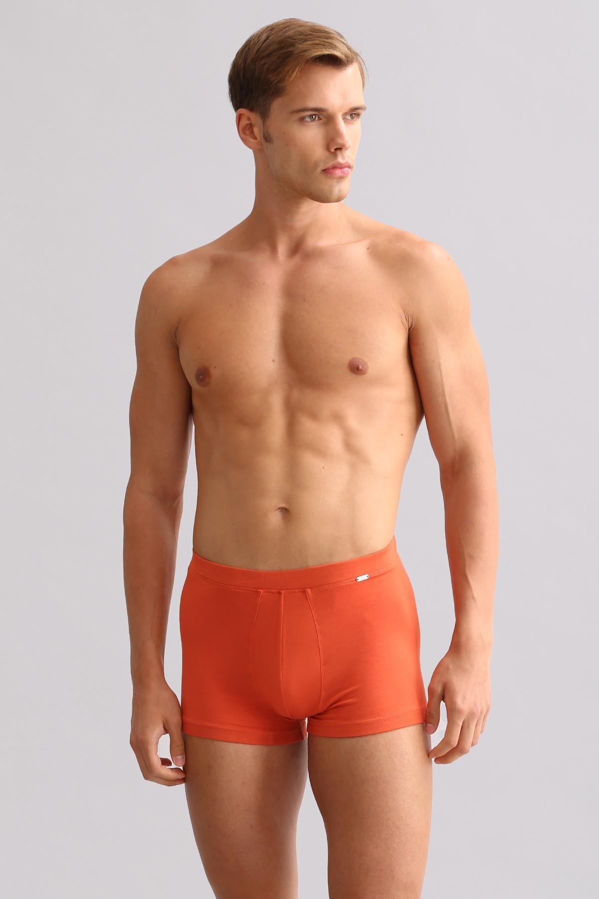 Mısırlı BAMBU ZEUS LUXURY Regular Fit Metal Armalı Boxer Pas Kırmızısı