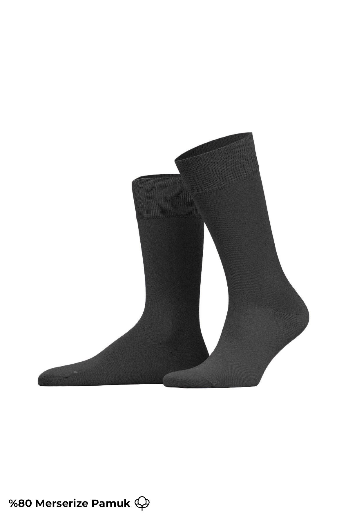 Mısırlı Erkek Merserize Ergonomik Soket Çorap Likralı Antrasit