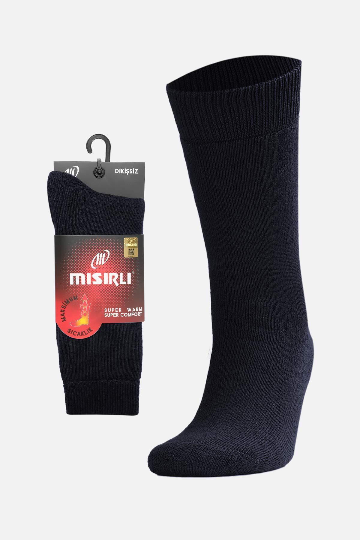 Mısırlı Unisex Termal Tekli Soket Çorap Lacivert