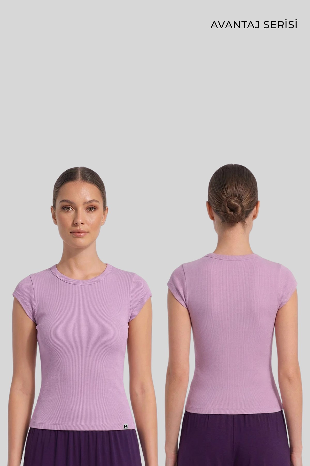 Mısırlı Kadın Kaşkorse Sıfır Kol Tshirt Pembe