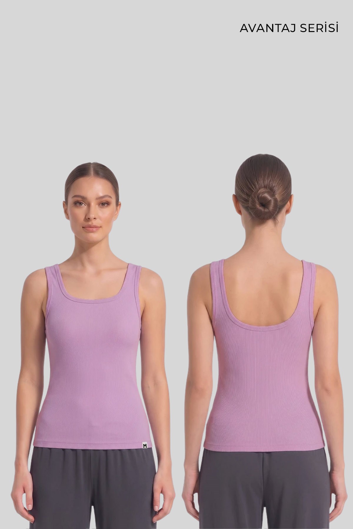 Mısırlı Kadın Kaşkorse Sırt Açık Askılı Tshirt Pembe