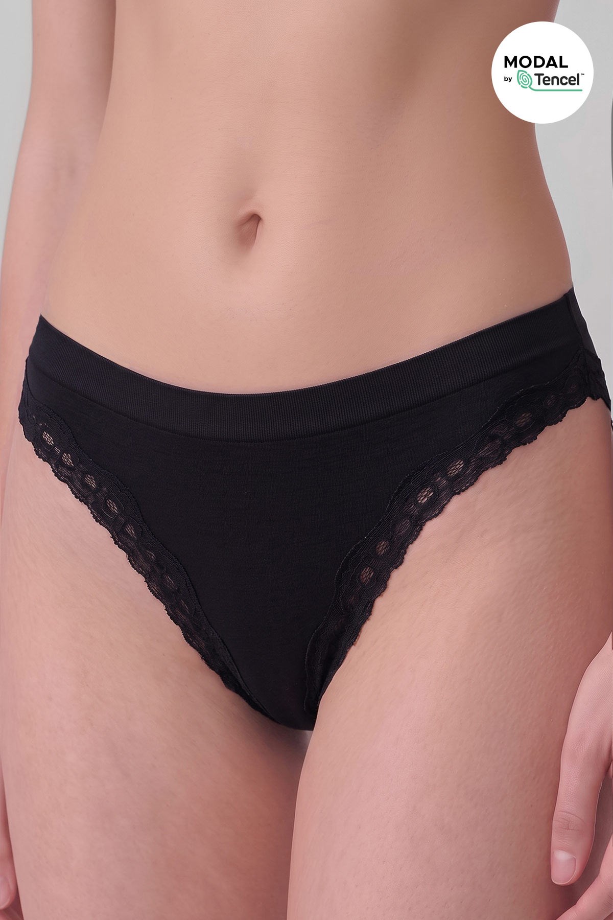 Mısırlı Kadın Modal Seamless Brief Slip Siyah