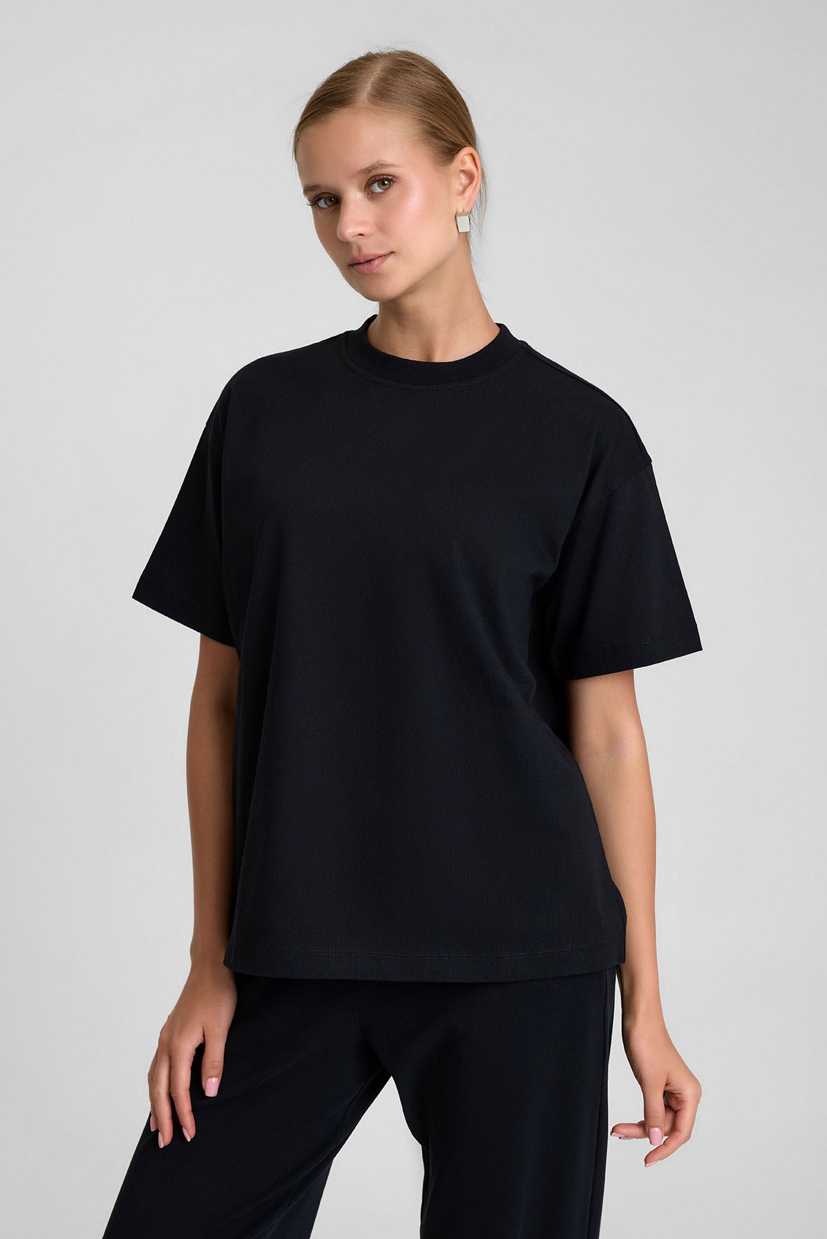 Mısırlı Kadın Oversize T-shirt Siyah