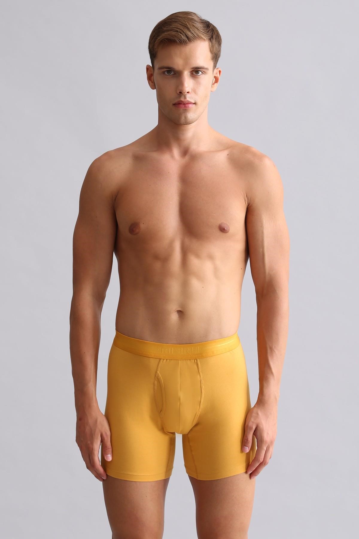 Mısırlı Modal by TENCEL SPARTACUS PLUS PERFORMANCE Long Boxer Hardal