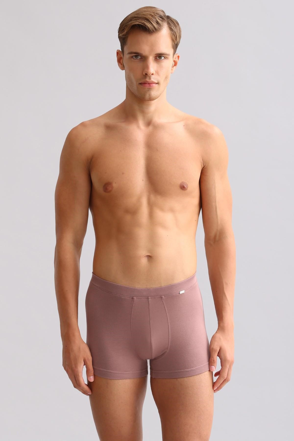 Mısırlı ORGANIC Pamuklu ZEUS LUXURY Regular Fit Metal Armalı Boxer Lavender
