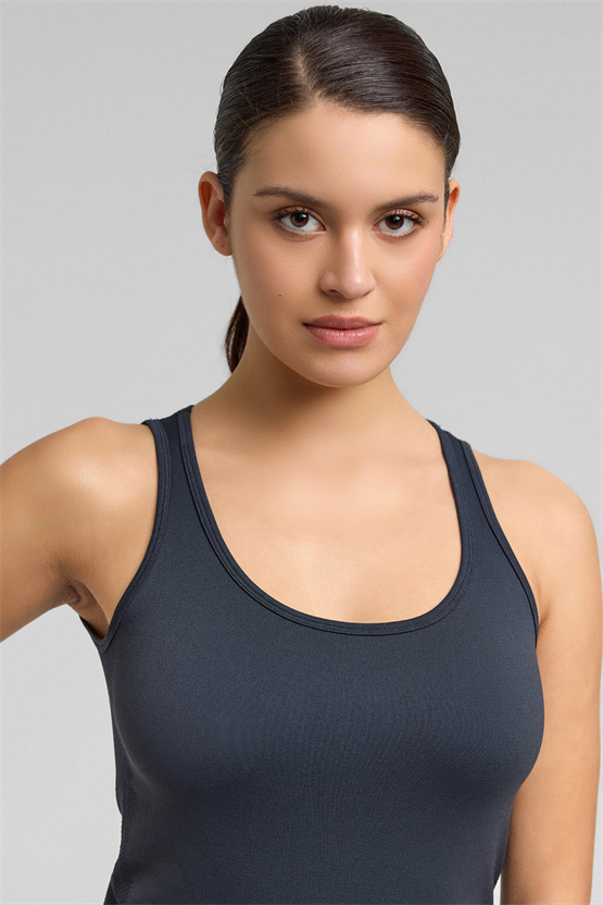 Kadın Activewear Alessia Seamless Atlet Antrasit