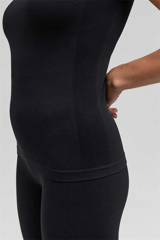 Kadın Activewear Alessia Seamless Atlet Siyah