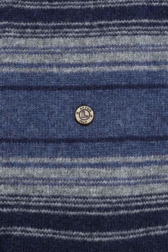 Aytuğ Erkek Kuzu Yünü (Lambswool) Tekli Soket Çorap Lacivert