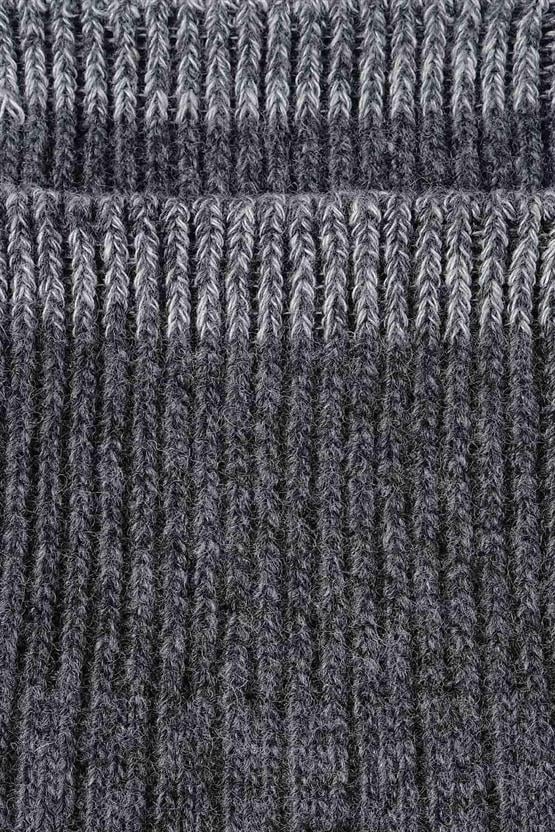 Aytuğ Erkek Kuzu Yüzü (Lambswool) Tekli Soket Çorap Füme