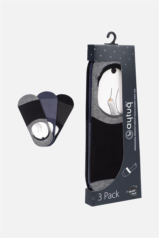 Aytuğ Erkek Modal 3 Çift Babet Çorap Çok Renkli