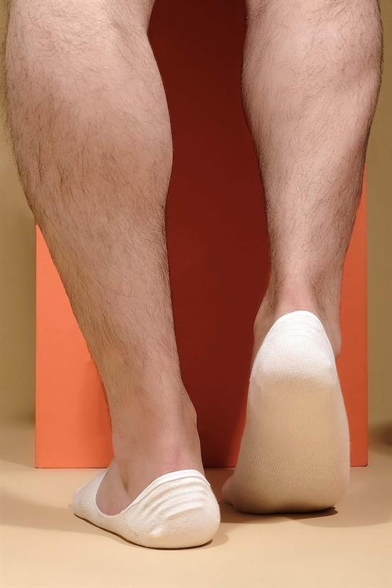 Aytuğ Erkek Modal Tekli Babet Çorap Ekru