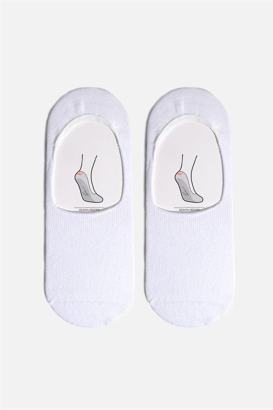 Aytuğ Erkek Pamuklu Tekli Babet Çorap Beyaz