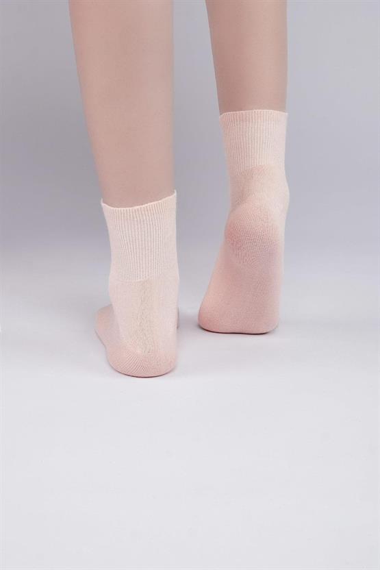 Aytuğ Kadın Bambu Tekli Kısa Konç Çorap Somon