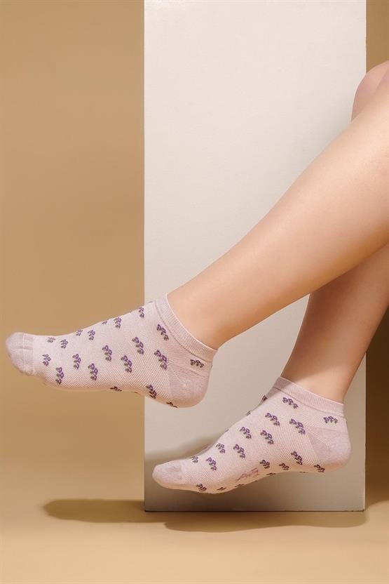 Aytuğ Kadın Bambu Tekli Patik Çorap Lila