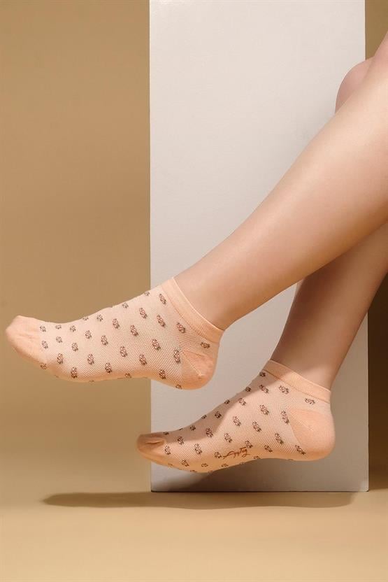Aytuğ Kadın Bambu Tekli Patik Çorap Somon