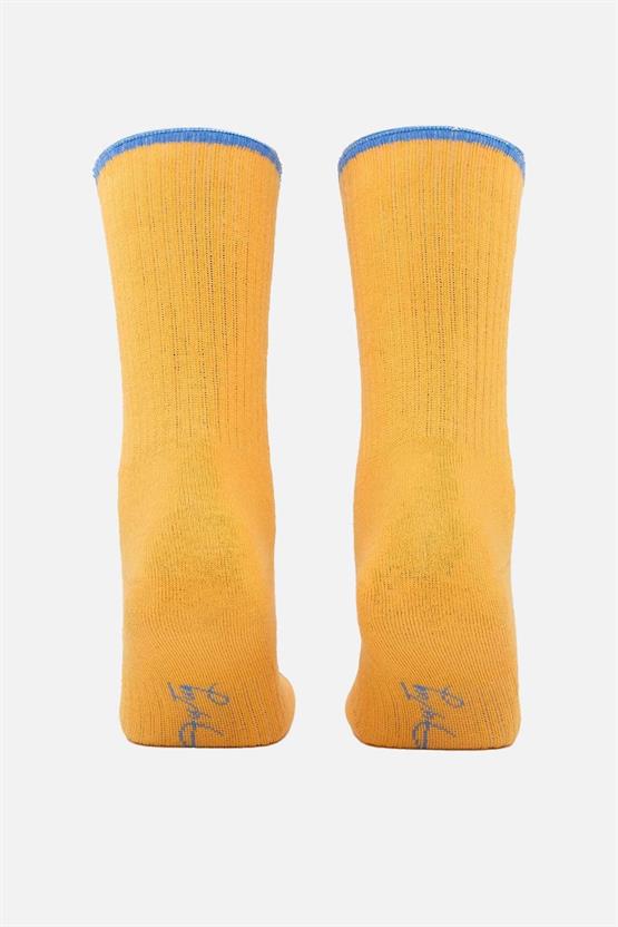 Aytuğ Kadın Pamuklu Tekli Havlu Soket Çorap Turuncu