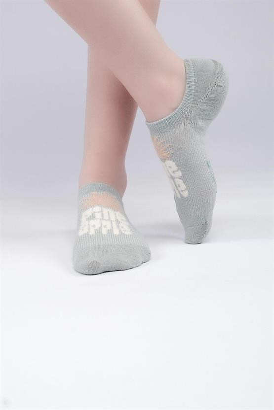 Aytuğ Kadın Pamuklu Tekli No Show Çorap Aqua