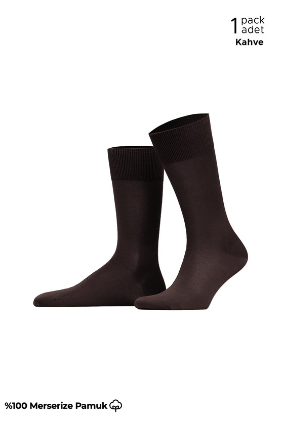 Erkek %100 Merserize 6 Çift Düz Süper İnce Soket Çorap Çok Renkli