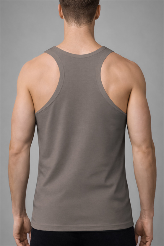 Erkek Activewear Angelino Modal by Tencel Sporcu Atlet Gri