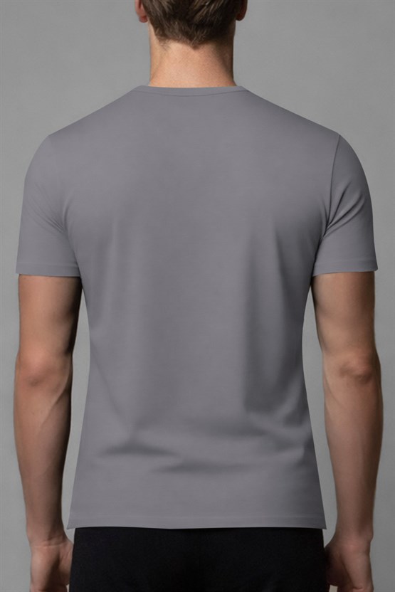 Erkek Activewear Arnaldo Modal by Tencel Tişört Gri