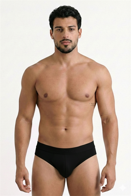 Erkek Modal Basic Slim Fit Slip Siyah