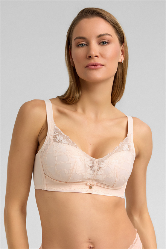 Dantel Detaylı Hayalet Sütyen Pembe