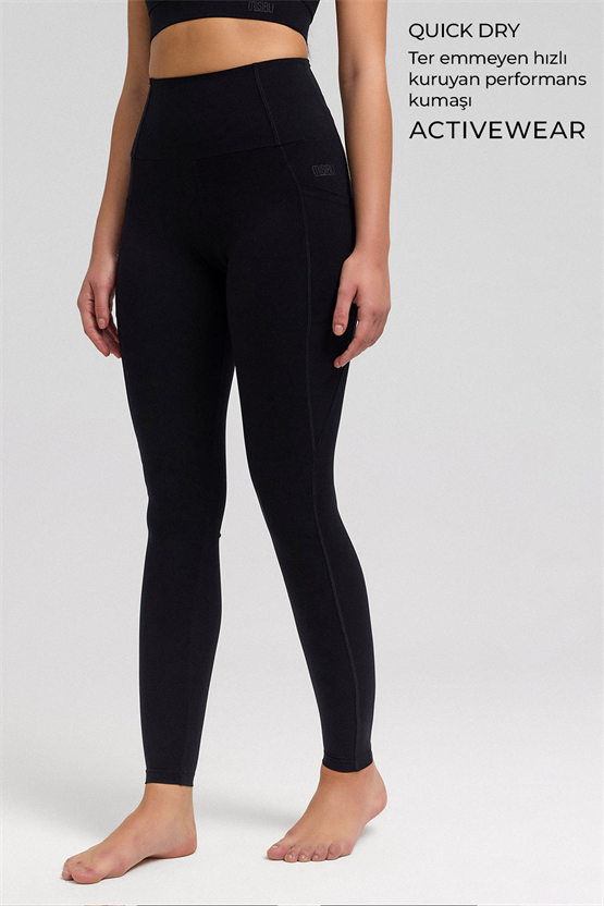 Kadın Activewear Ottaiva Uzun Tayt Siyah