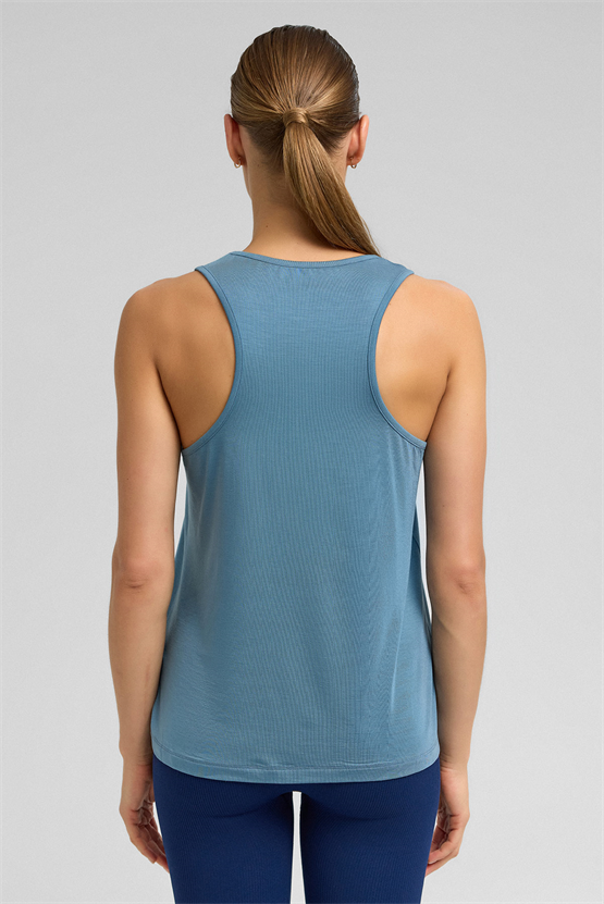 Kadın Activewear Valentina Modal by Tencel Sporcu Atlet Mavi