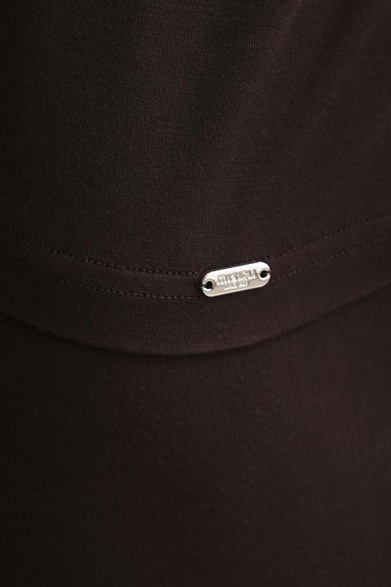 Mısırlı BAMBU ZEUS LUXURY Regular Fit V Yaka Fanila / T-Shirt Kahverengi