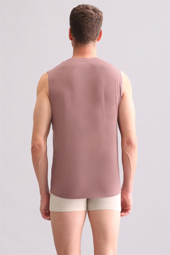 Mısırlı BAMBU ZEUS Regular Fit Bisiklet Yaka Sporcu Atlet / T-Shirt Lavender