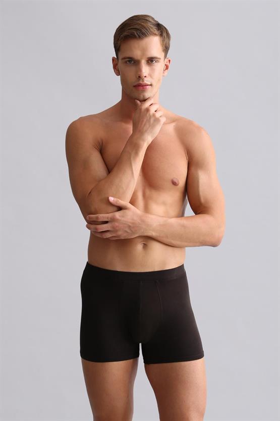 Mısırlı BAMBU ZEUS Regular Fit Boxer Kahverengi