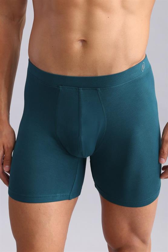 Mısırlı BAMBU ZEUS Regular Fit Long Boxer Fit Green