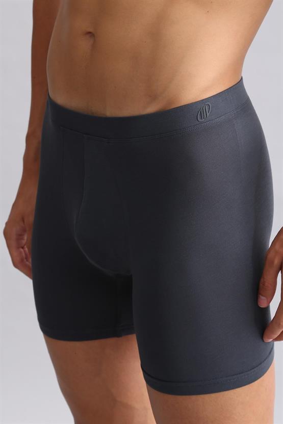 Mısırlı BAMBU ZEUS Regular Fit Long Boxer Antrasit