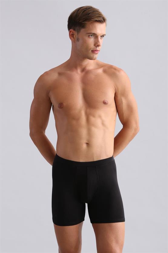 Mısırlı BAMBU ZEUS Regular Fit Long Boxer Siyah