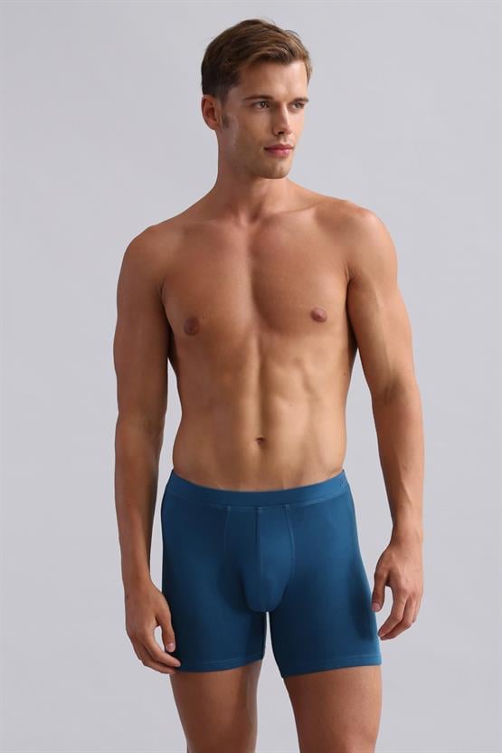 Mısırlı BAMBU ZEUS Regular Fit Long Boxer Petrol