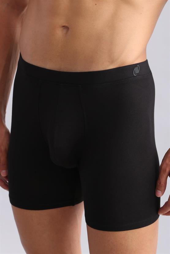 Mısırlı BAMBU ZEUS Regular Fit Long Boxer Siyah
