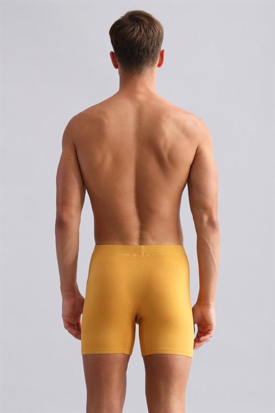 Mısırlı BAMBU ZEUS Regular Fit Long Boxer Hardal