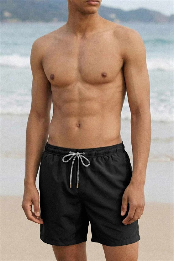 Mısırlı Basıc Deniz Şort Siyah