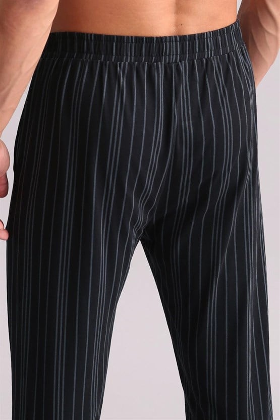 Mısırlı Erkek Bambu Düz Paça Pantolon Siyah