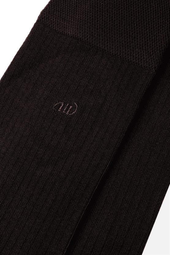 Mısırlı Erkek Bambu Tekli Soket Çorap Kahverengi