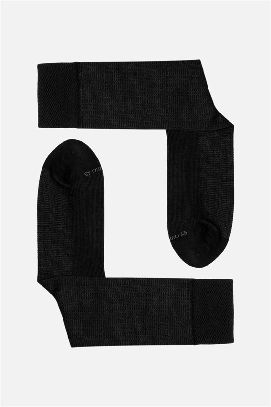 Mısırlı Erkek Bambu Tekli Soket Çorap Siyah