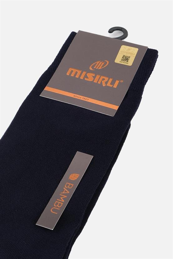 Mısırlı Erkek Bambu Tekli Soket Çorap Lacivert