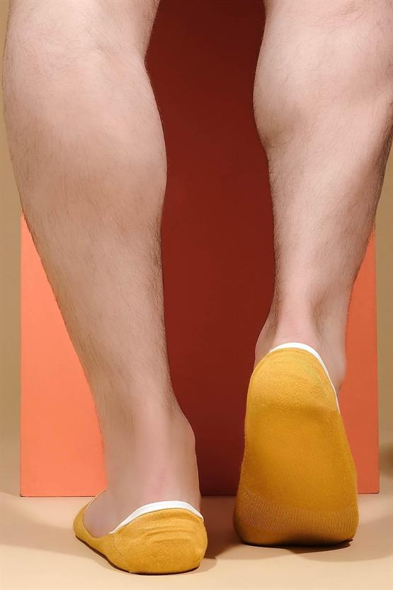 Mısırlı Erkek Bambu Tekli Yazlık Babet Çorap Sarı