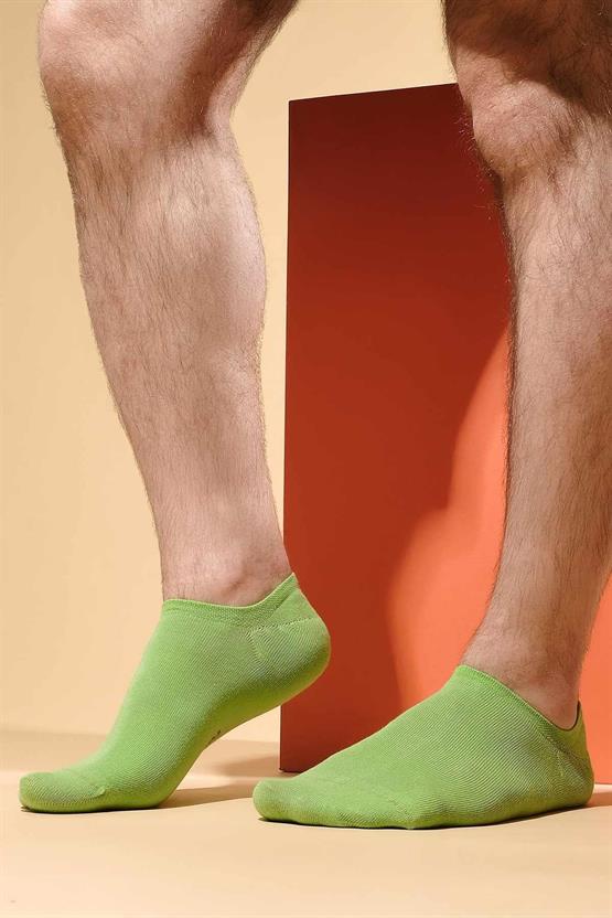Mısırlı Erkek Bambu Tekli Yazlık No Show Çorap Yeşil