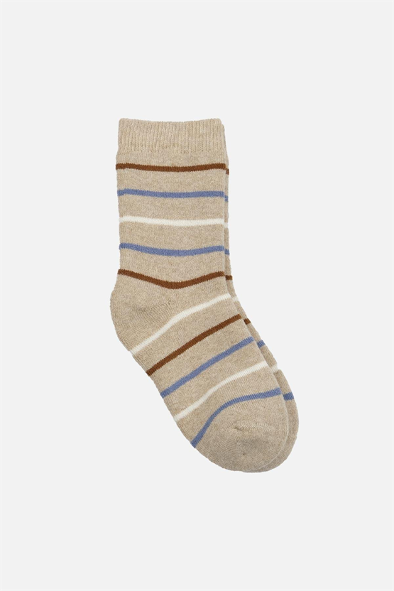 Mısırlı Erkek Bebek Pamuklu 3 Çift Soket Çorabı Çok Renkli