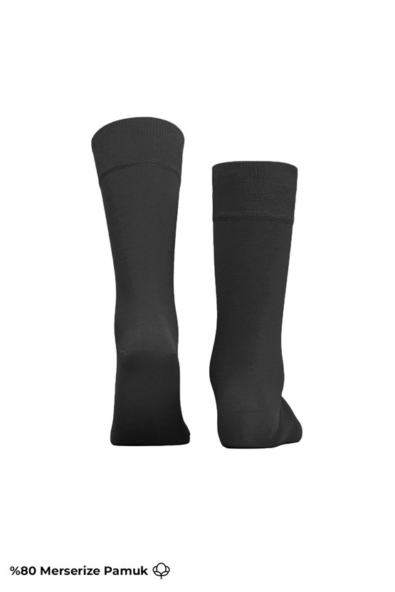 Mısırlı Erkek Merserize Ergonomik Soket Çorap Likralı Antrasit