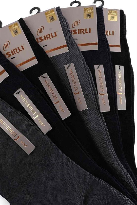 Mısırlı Erkek Merserize Kutulu 6 Çift Uzun Çorap Çok Renkli