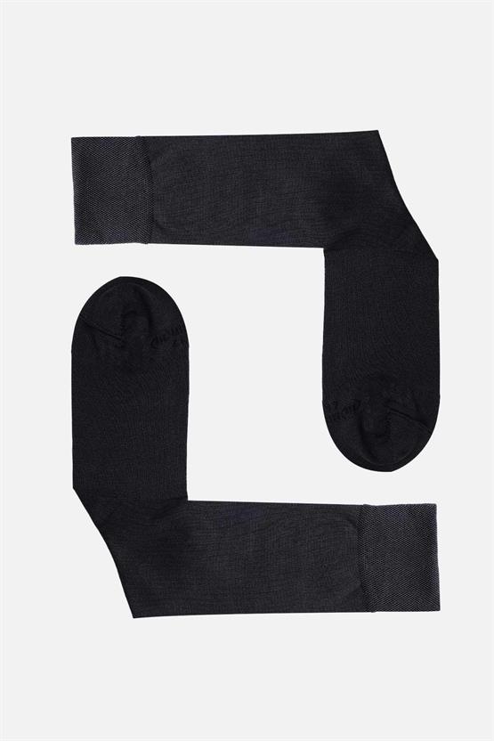 Mısırlı Erkek Merserize Tekli Uzun Çorap Antrasit