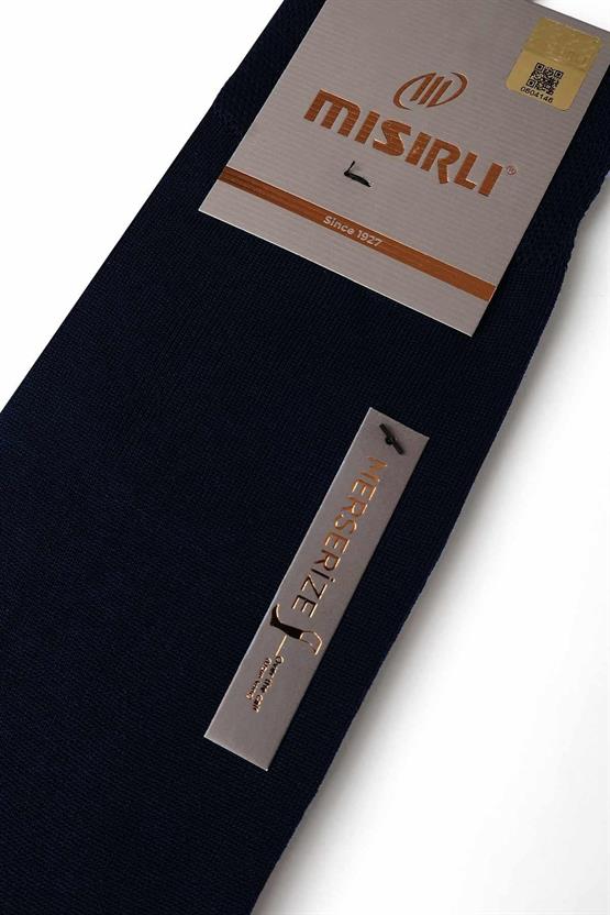 Mısırlı Erkek Merserize Tekli Uzun Çorap Lacivert